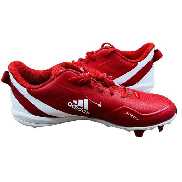 adidas Icon 7 MD Baseball Cleats Mens‎ 12.5 Red Ironskin S23913 NWT - Picture 1 of 9